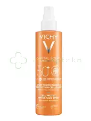 Vichy Capital Soleil Cell Protect, spray ochronny do twarzy i ciała, SPF 50+, 200 ml